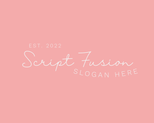 Feminine Script Business logo