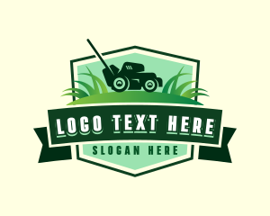 Lawn Grass Cutting logo