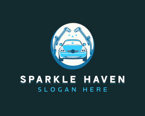 Sparkling Sedan Vehicle logo design