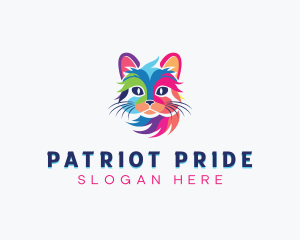 LGBTQIA Cat Pride logo design