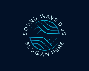 Water Wave Circuit logo design