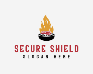 Grill Steak Fire BBQ logo