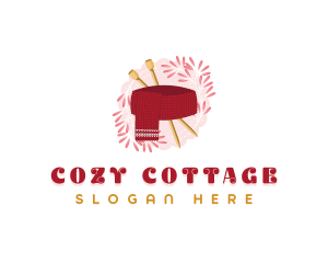 Cozy Knitted Scarf logo design