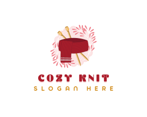 Cozy Knitted Scarf logo design