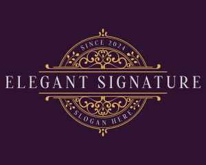 Elegant Luxury Decorative Ornament logo design