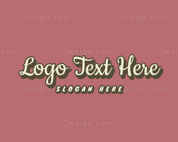 Simple Cursive Company Logo