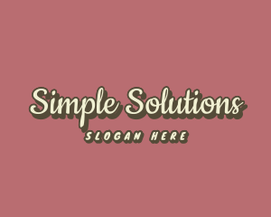 Simple Cursive Company logo design