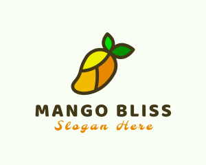 Mango Fruit Mosaic logo design