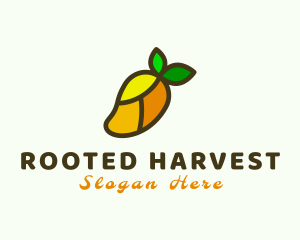 Mango Fruit Mosaic logo design