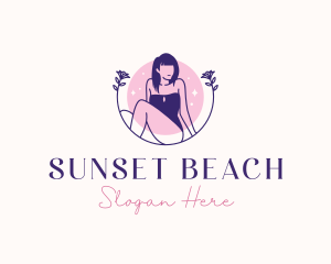 Woman Bikini Beauty logo design