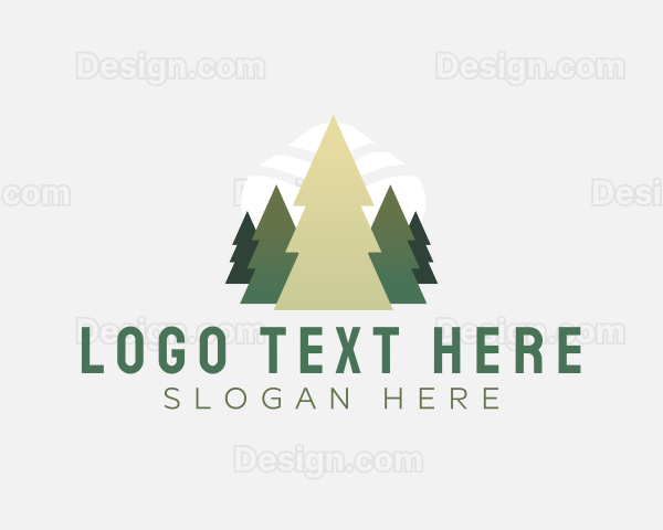 Woodland Tree Forest Logo