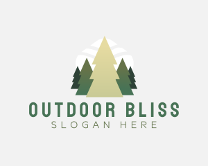 Woodland Tree Forest logo design