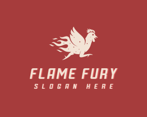 Fire Chicken BBQ Restaurant logo design