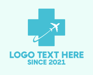 Medical Flying Doctor Cross & Plane logo