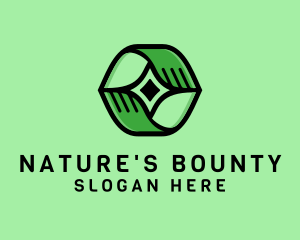 Nature Hands Plant logo design