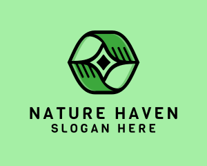 Nature Hands Plant logo design