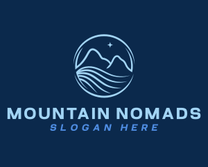 Star Mountain Ocean logo design