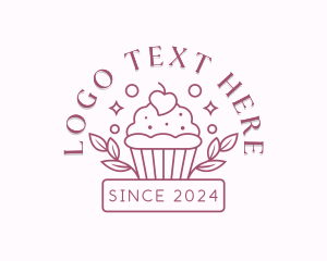 Cupcake Pastry Baker Logo