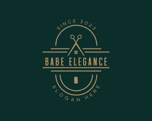 High End Tailor Scissors logo design