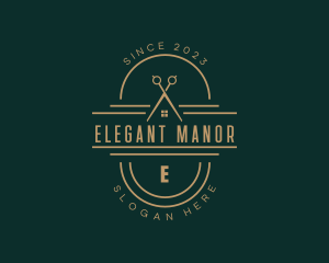 High End Tailor Scissors logo design