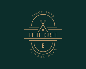 High End Tailor Scissors logo design