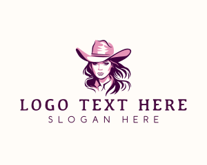 Rodeo Cowgirl Hat logo