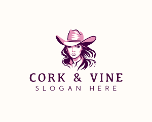 Rodeo Cowgirl Hat logo design