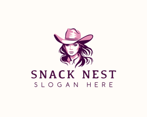 Rodeo Cowgirl Hat logo design