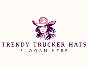 Rodeo Cowgirl Hat logo design