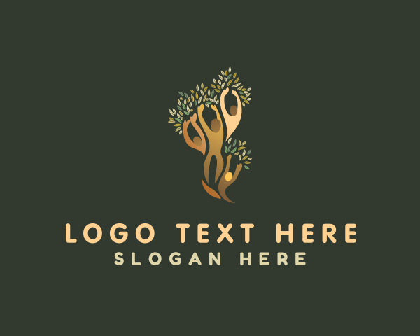 Vegetarian logo example 3