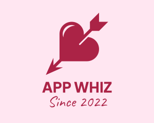 Heart Arrow Dating App logo design