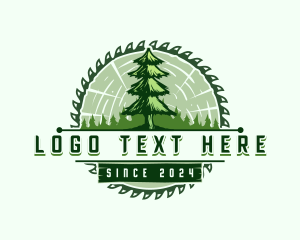 Pine Timber Saw Logo