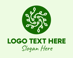 Circle Vines Pattern Logo