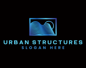 Building Wave Structure logo design