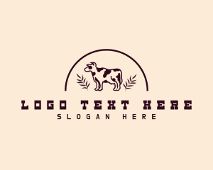 Cow Dairy Livestock Logo