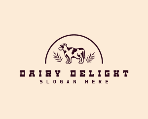 Cow Dairy Livestock logo design