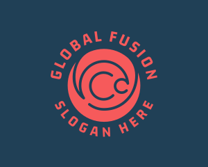 Global Wave Sphere  logo design