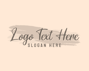 Feminine Watercolor Wordmark logo