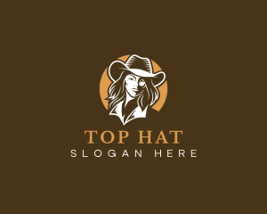 Fashion Cowgirl Western logo design