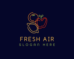 Fresh Fruit Grocery logo design