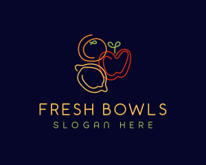 Fresh Fruit Grocery logo design