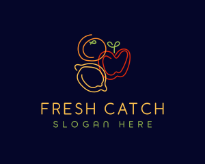 Fresh Fruit Grocery logo design