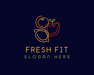 Fresh Fruit Grocery logo design