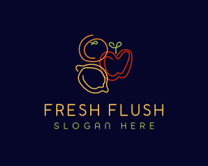 Fresh Fruit Grocery logo design