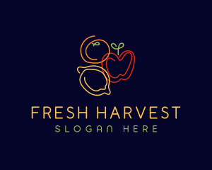 Fresh Fruit Grocery logo design