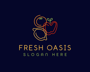 Fresh Fruit Grocery logo design