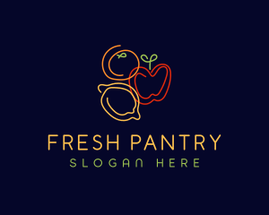 Fresh Fruit Grocery logo design