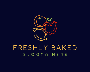 Fresh Fruit Grocery logo design