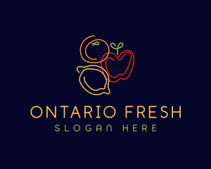 Fresh Fruit Grocery logo design