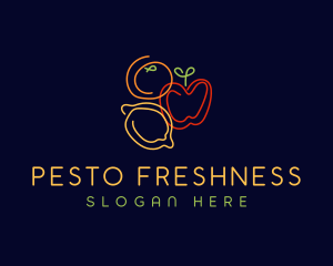 Fresh Fruit Grocery logo design